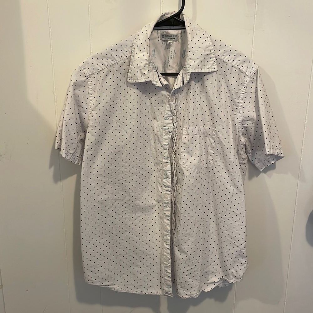 Men’s Large Britches Sport polka dot button down